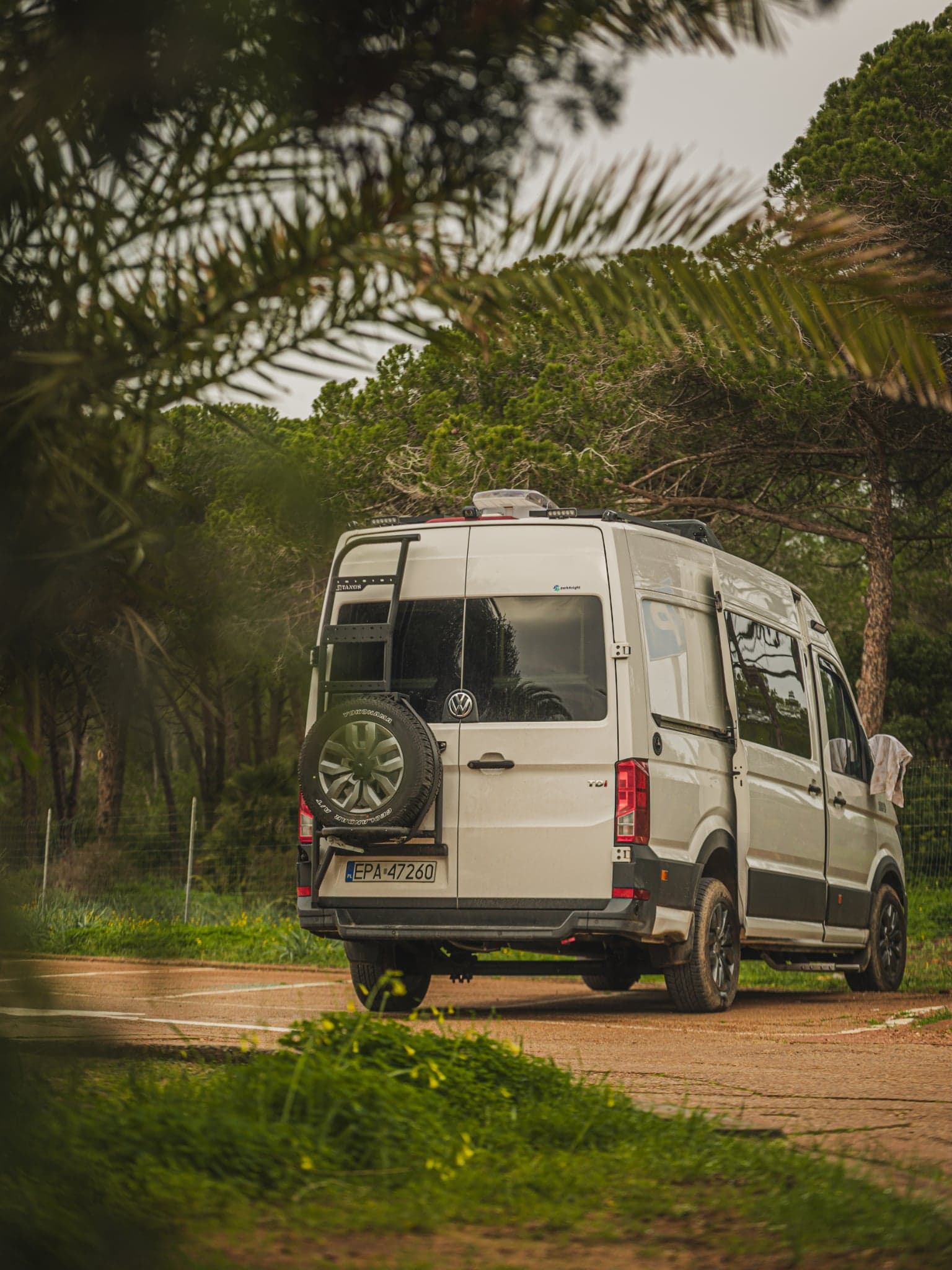 Tanos Motorsport Van in the desert