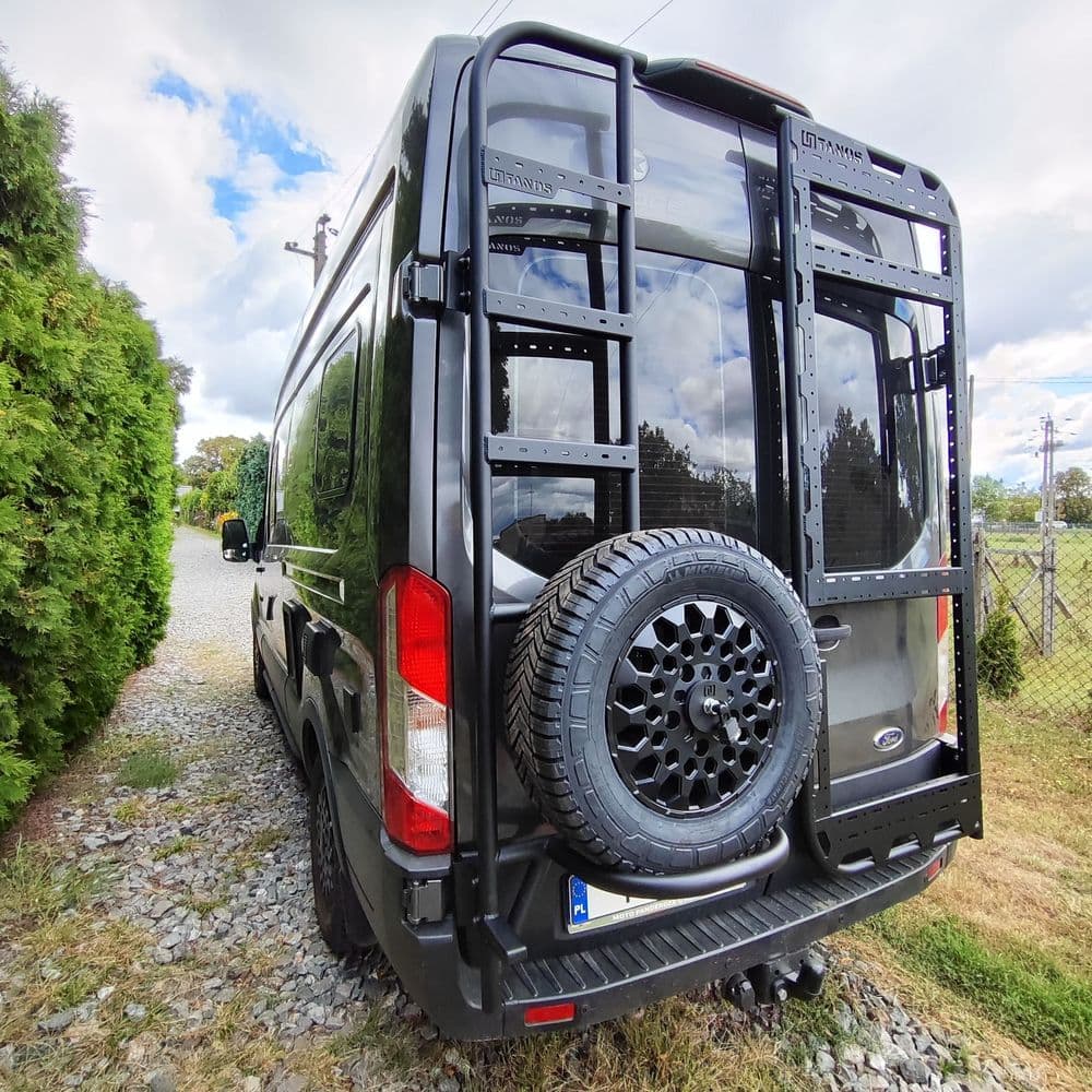 Aluminiowe Mocowanie koła z drabinką Transit mk8 thumbnail 6