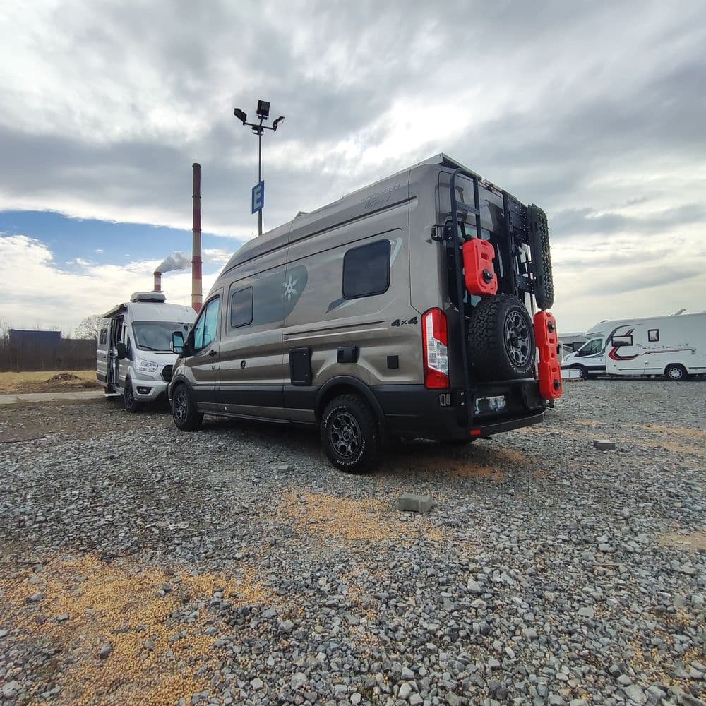 Aluminiowe Mocowanie koła z drabinką Transit mk8 thumbnail 13